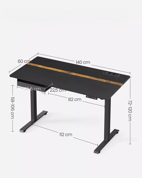 Bureau réglable en hauteur - AMSTERDAM
