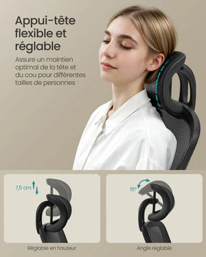 Chaise de bureau ergonomique - BRUXELLES